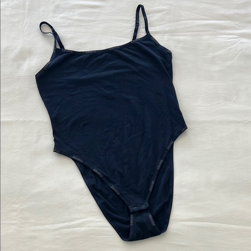SKIMS Navy Blue One-Piece Bodysuit